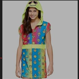 Justice Rainbow Emoji Swim Coverup